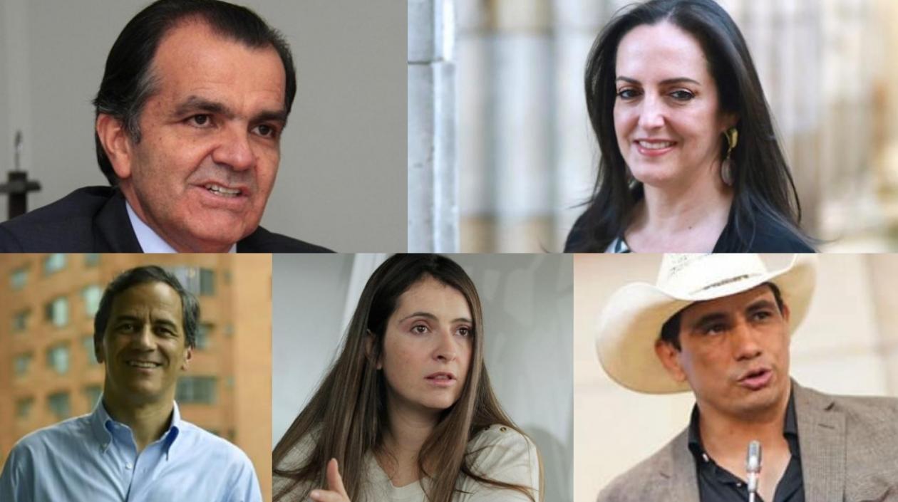 Los candidatos uribistas.