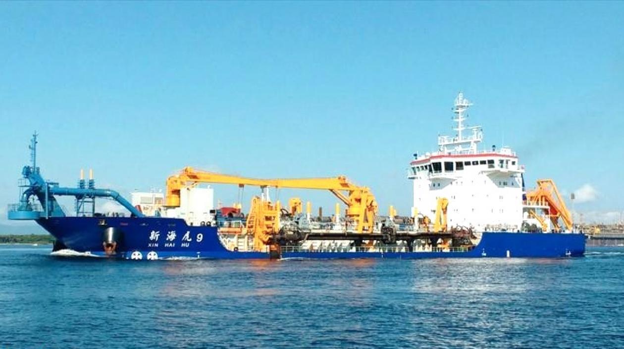 La draga propuesta por el consorcio chino.