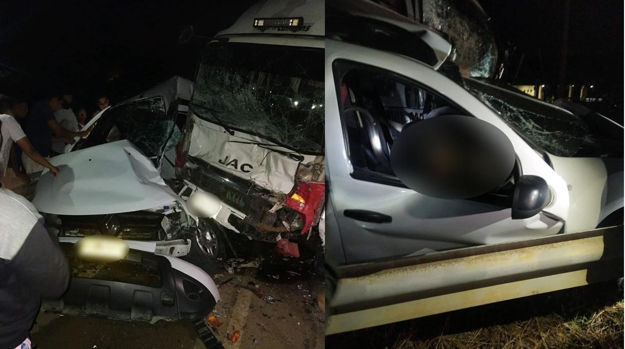 Imágenes del accidente.