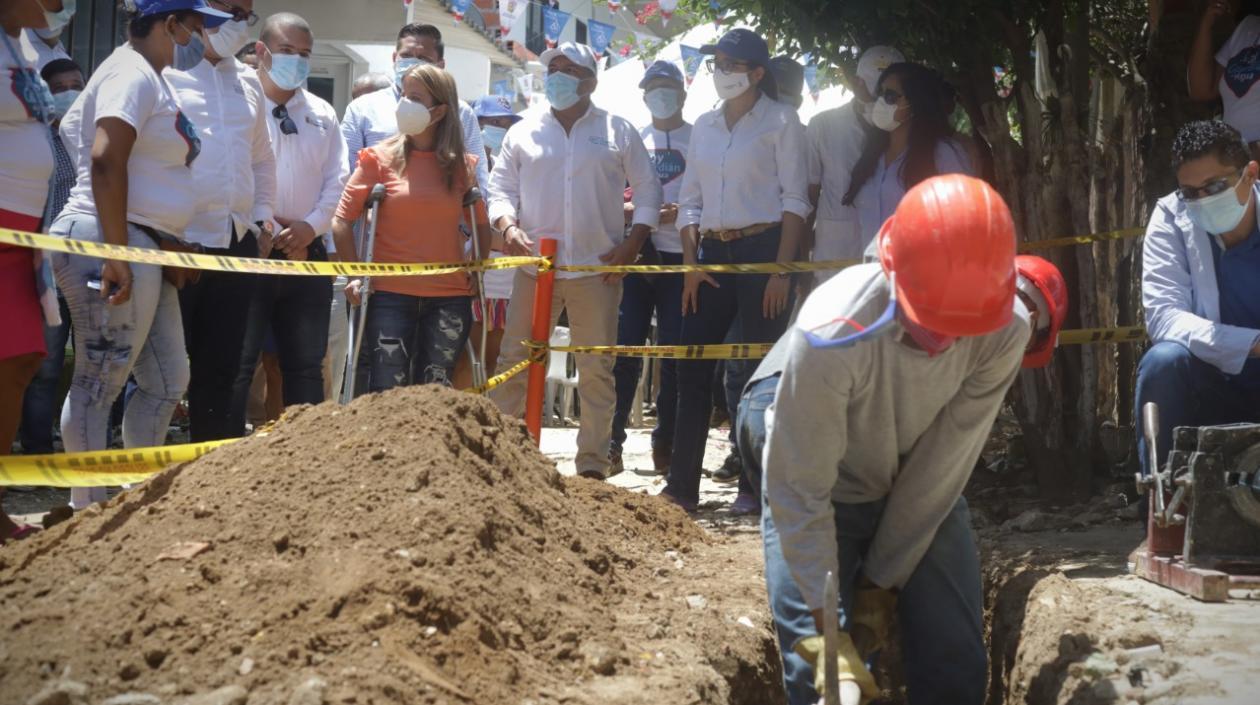 Este proyecto que amplía las redes de acueducto del municipio, se pueden realizar gracias a la culminación del Tanque de Cupino.