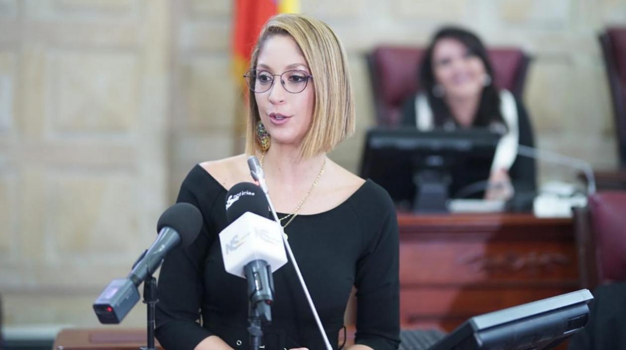 Jennifer Arias, presidenta de la Cámara.
