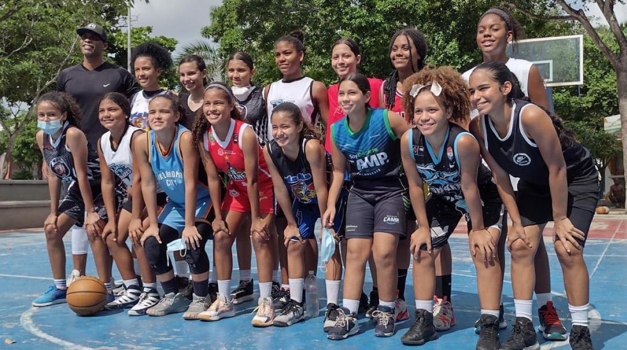 Jugadoras de la Selección Atlántico. 