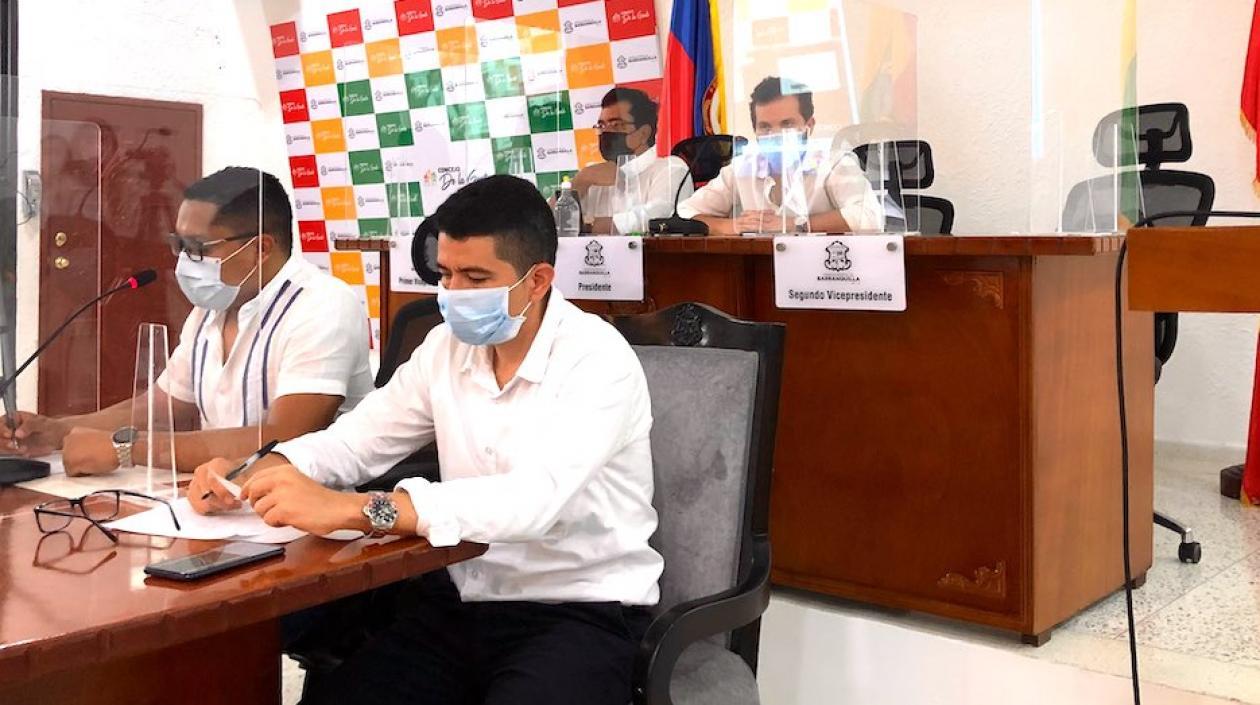Sesión del Concejo de Barranquilla.