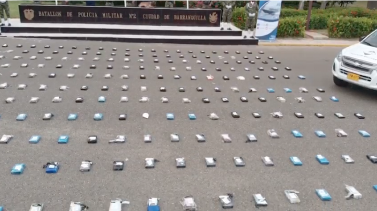 Droga incautada en Juan de Acosta. 