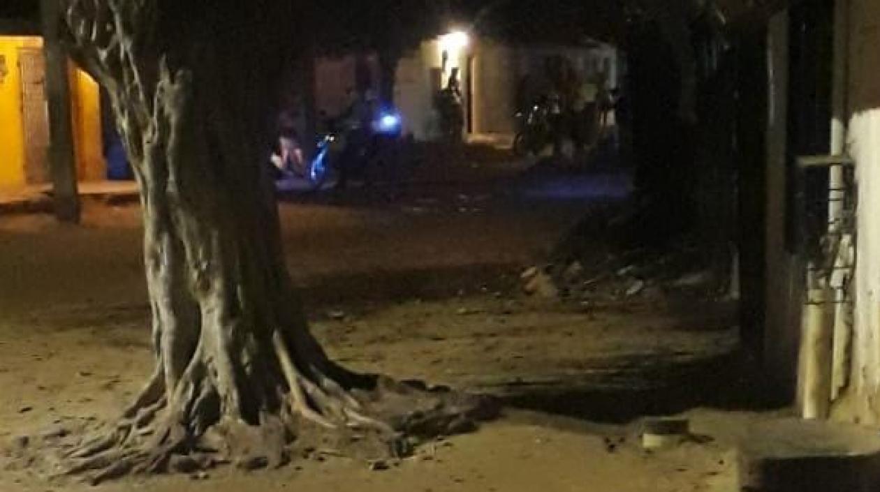 Lugar donde ocurrió el crimen. 