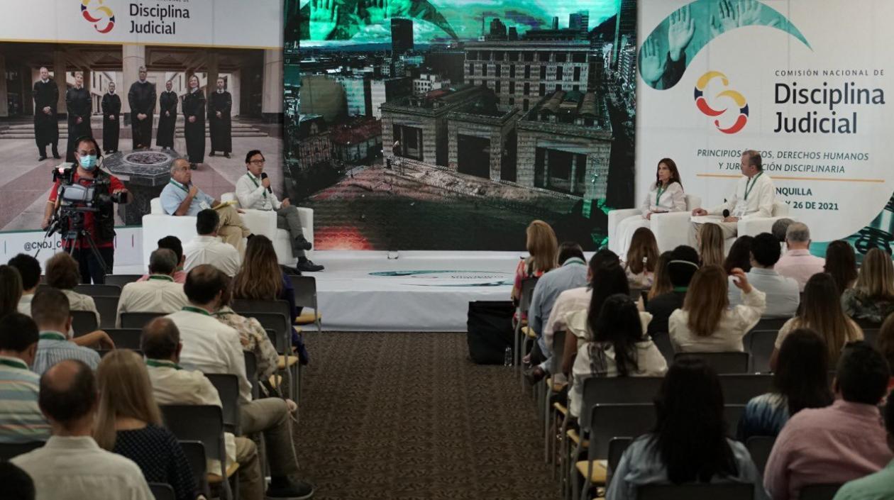 Camilo Gómez en el Encuentro de la Comisión Nacional de Disciplina Judicial.
