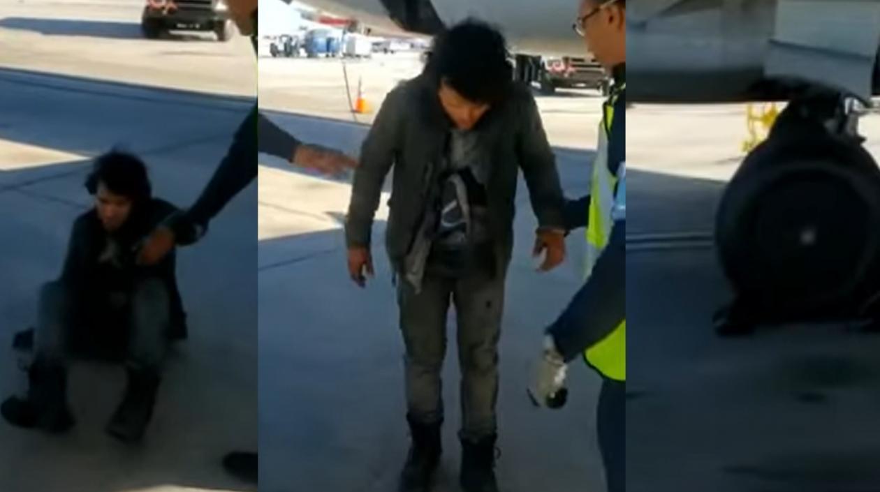 Polizón que llegó en un avión a Miami procedente de Guatemala.