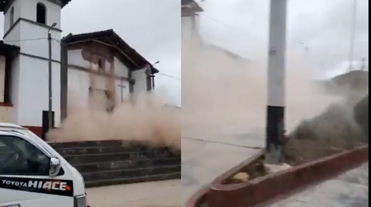 Imágenes del momento del terremoto.