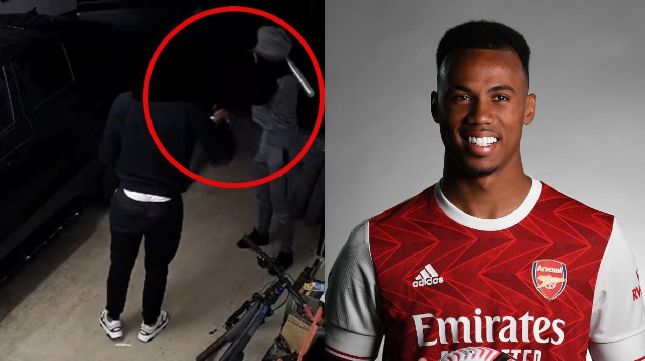 Momento del intento de robo a Gabriel. 