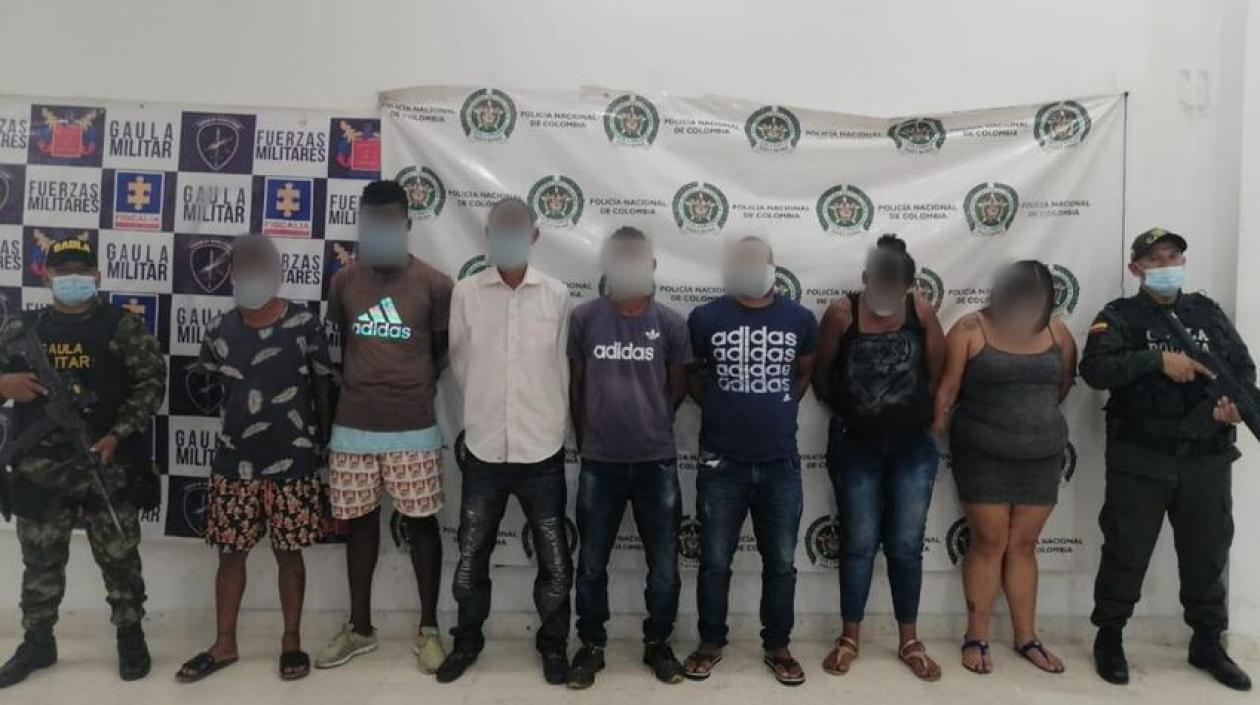 Presuntos integrantes del 'Clan del Golfo'. ,