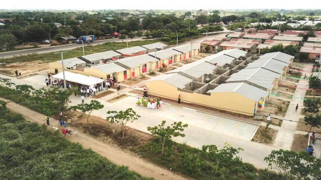 Panorámica del grupo de viviendas.