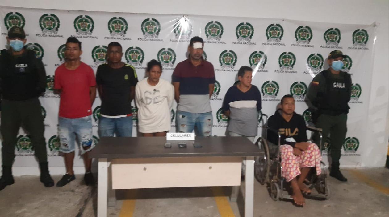 Presuntos integrantes de 'Los Costeños' capturados. 