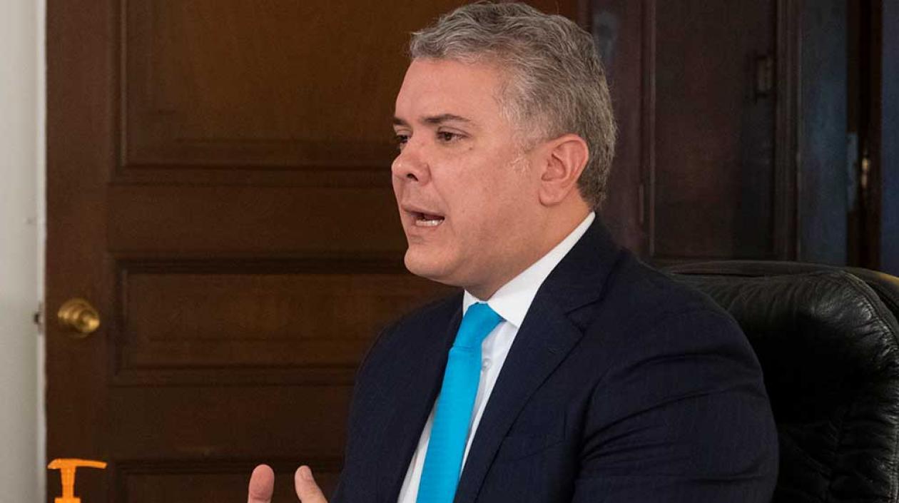 El Presidente de la República, Iván Duque.