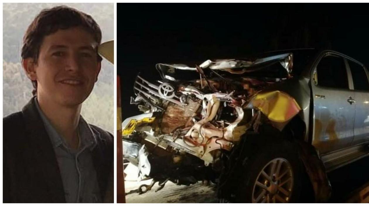 Enrique Vives Caballero y su camioneta.