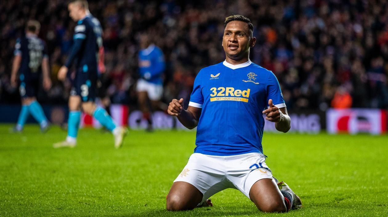 Alfredo Morelos, delantero colombiano. 
