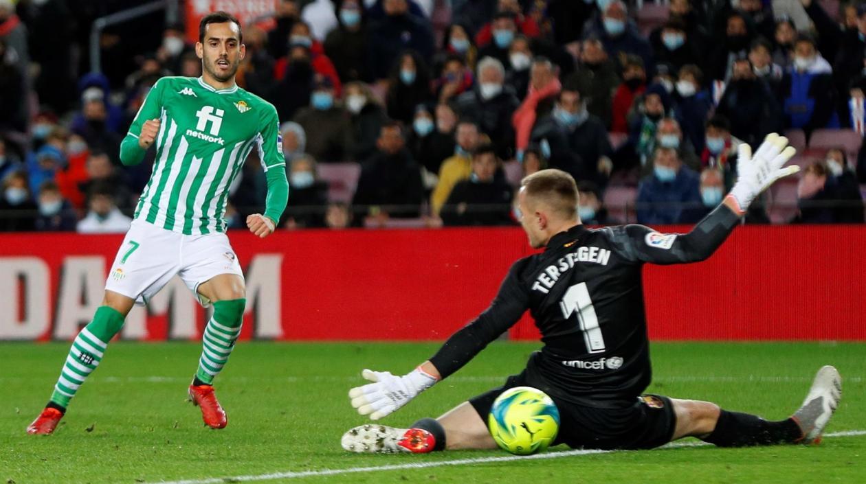 Acción del gol del Betis. 