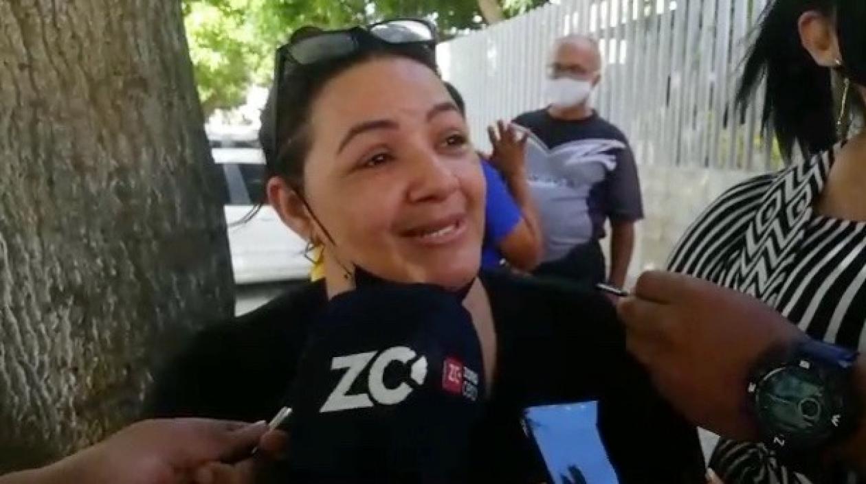 Teresa María Ortega García, madre de la menor