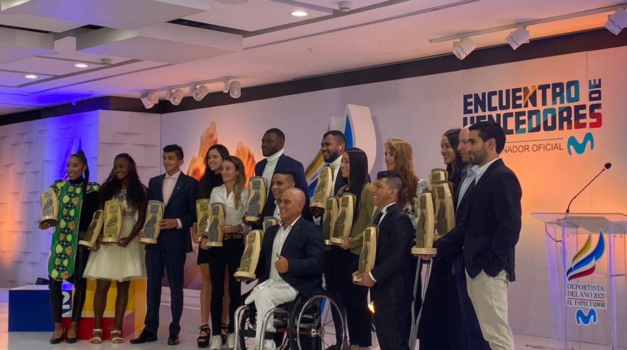 Los deportistas premiados este año por El Espectador.