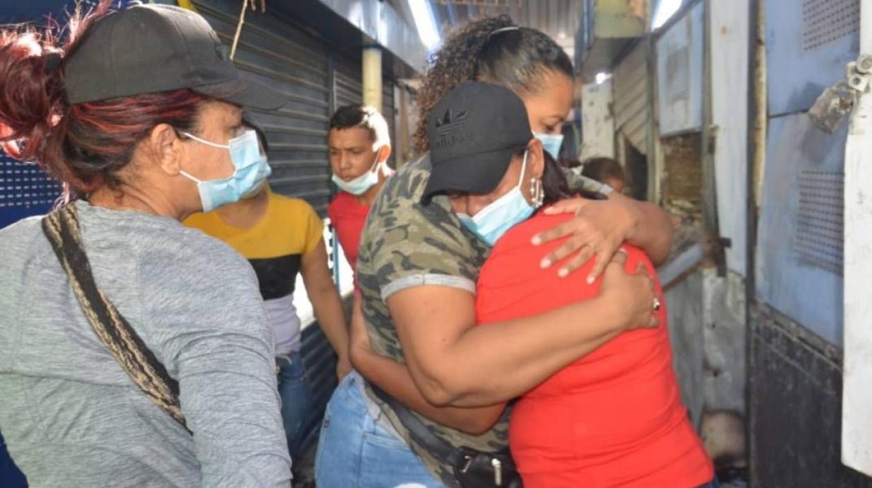 Las desgarradoras imágenes de los comerciantes.