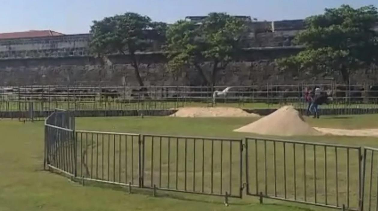 Sector acondicionado como cabellerizas. 