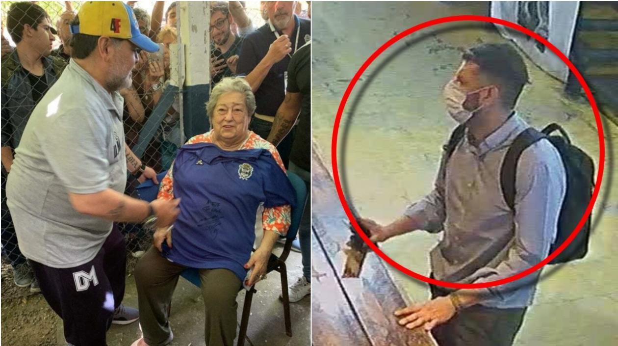 Las camisetas fueron robadas por el hombre con tapaboca. 