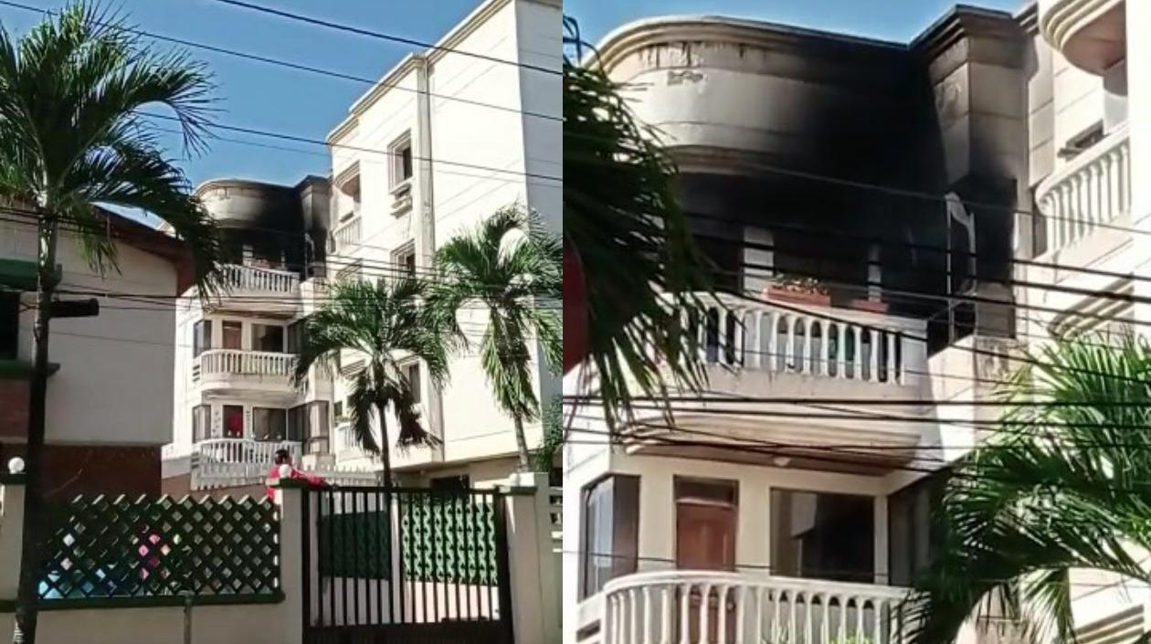 Incendio en apartamento del norte. 