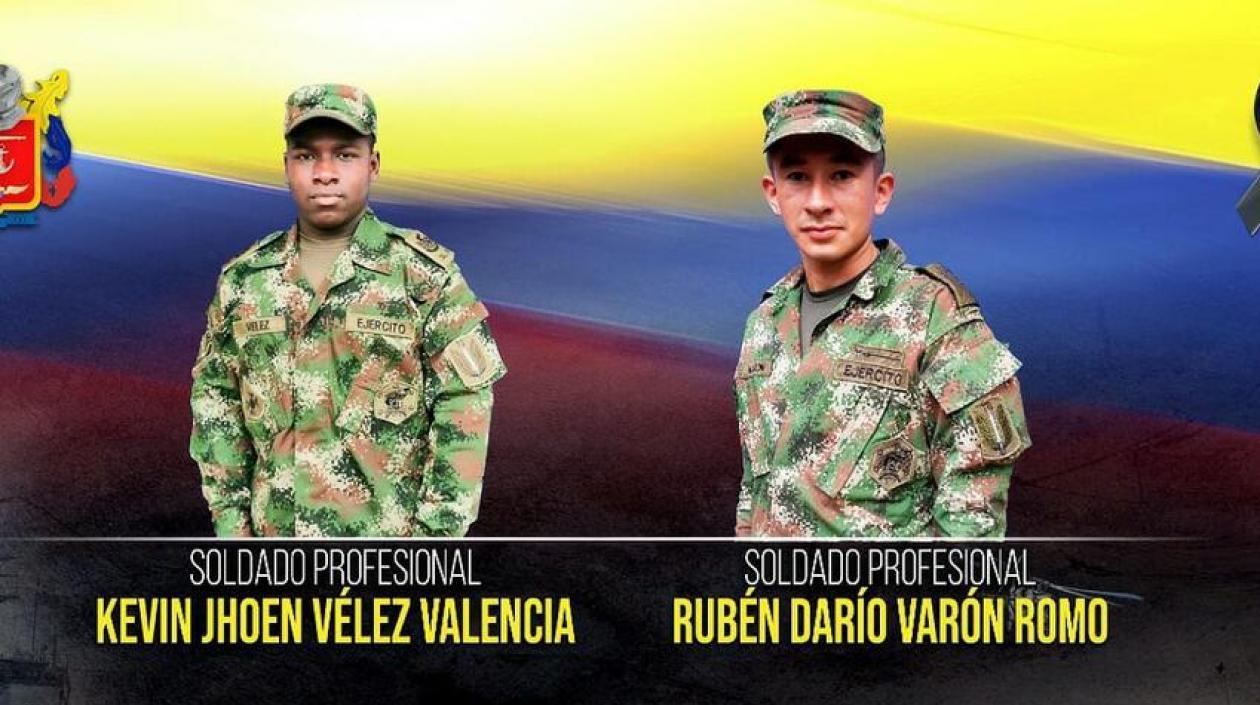 Los dos soldados asesinados. 