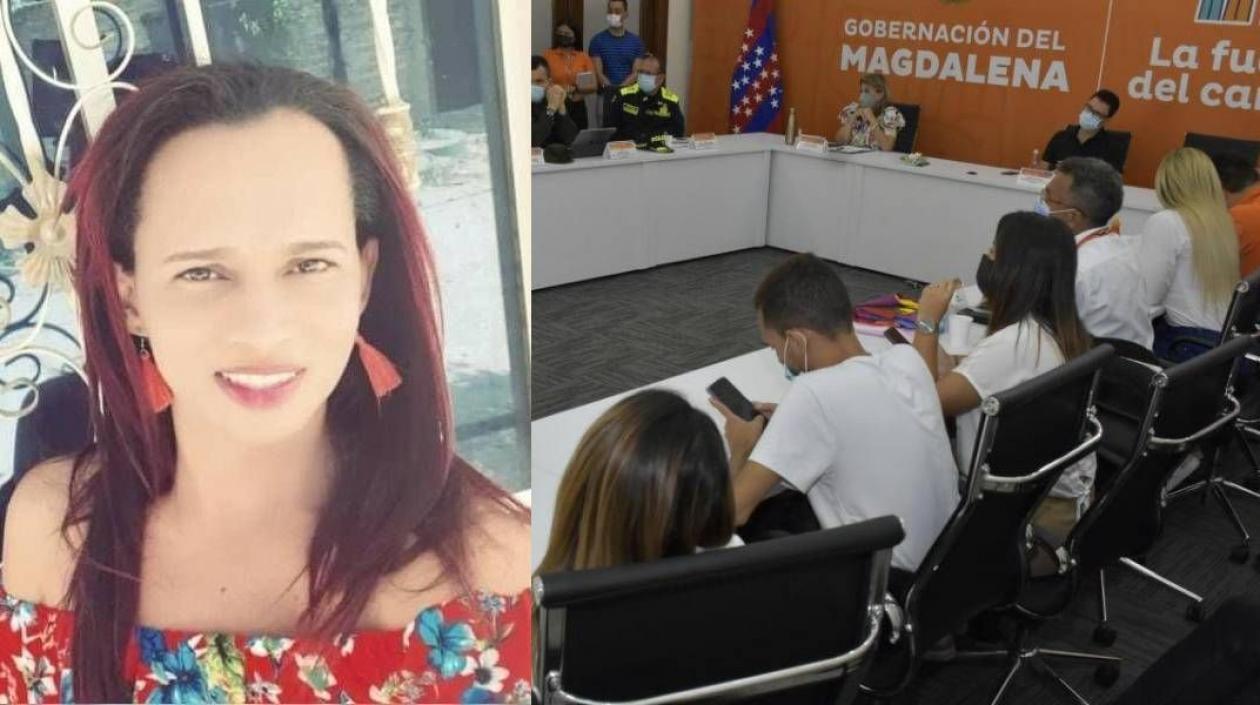 La lideresa LGBTI, Cristina Cantillo.