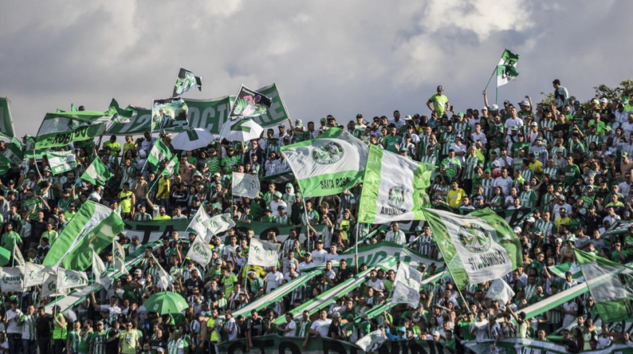 Hinchas del Atlético Nacional. 