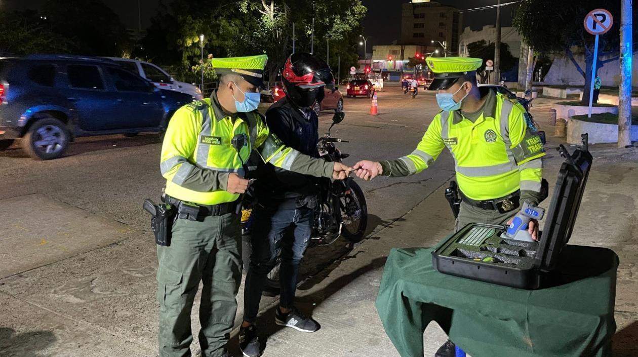 La Policía realizó operativos en la ciudad. 