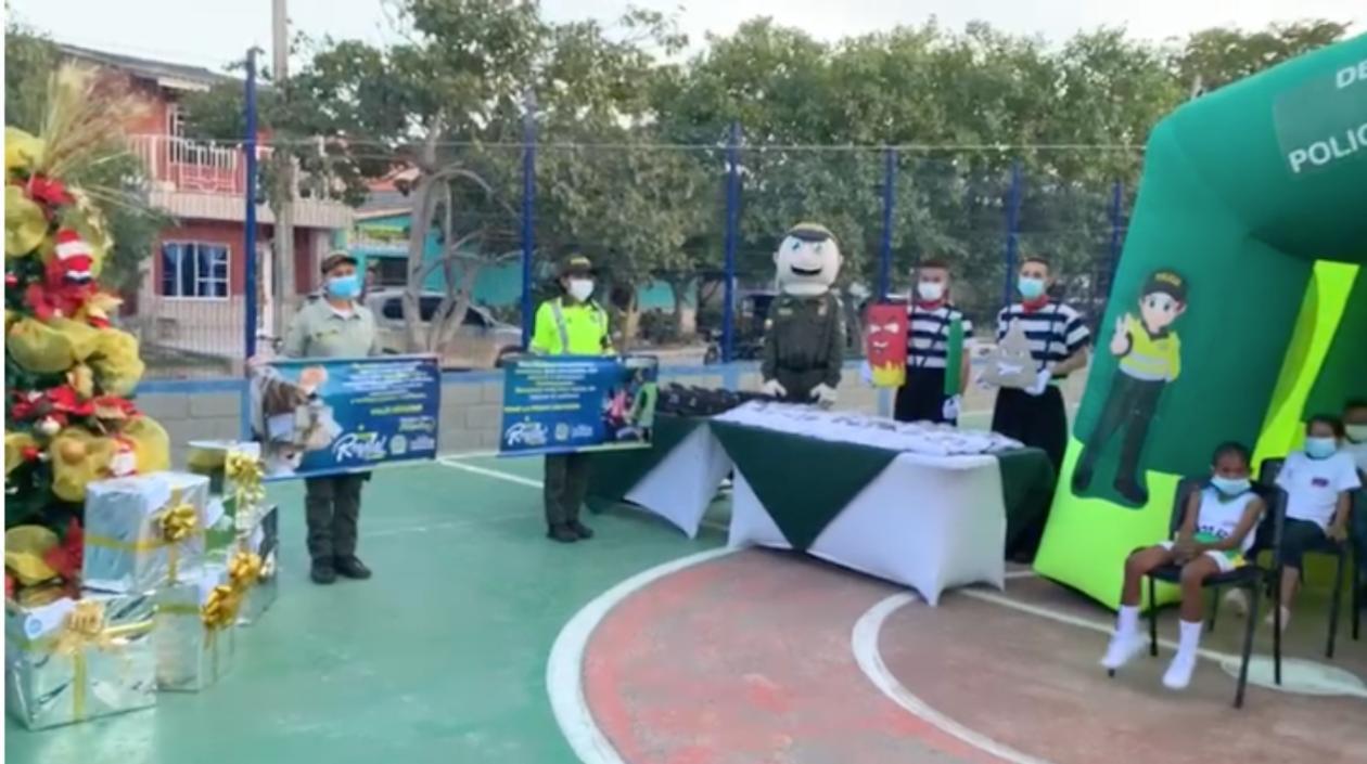 Campaña de la Policía en Sabanagrande. 