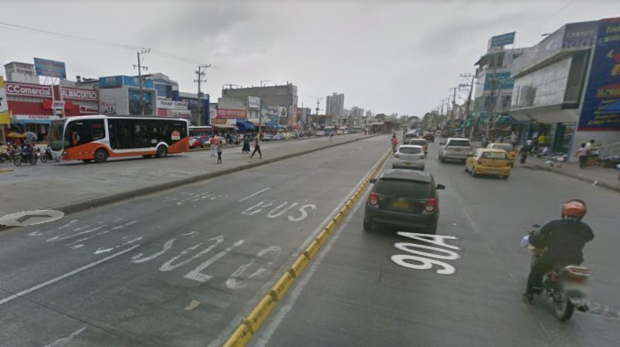 Avenida Pedro de Hereida, a la altura del mercado de Bazurto. 