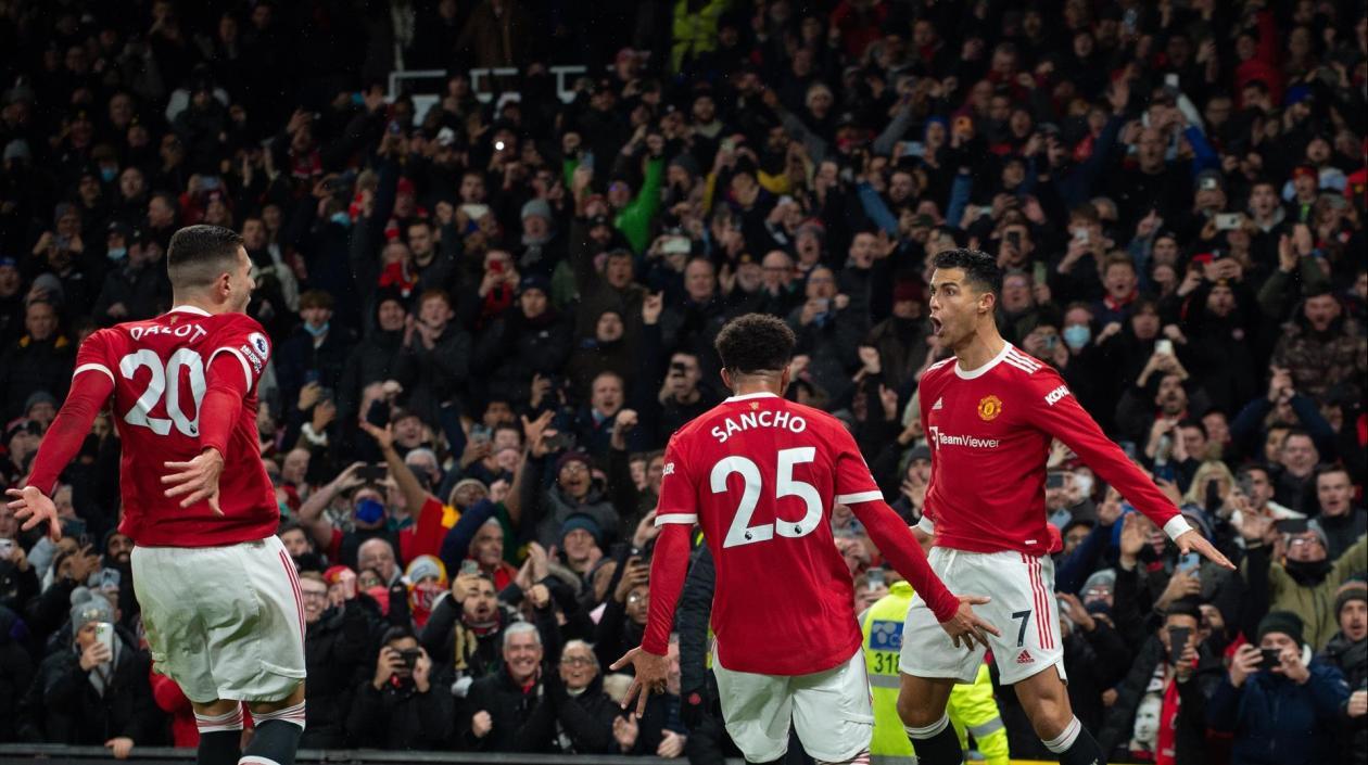 Cristiano Ronaldo celebra el gol. 