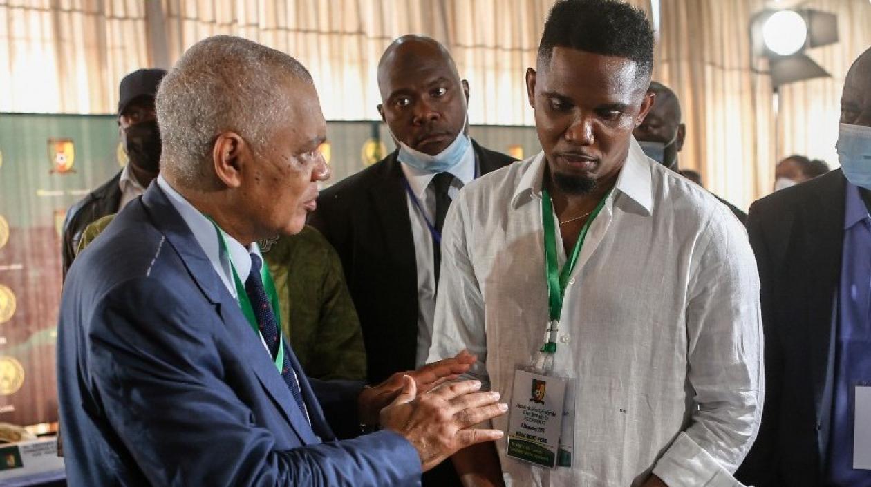 Samuel Eto'o, presidente de la Federación Africana de Fútbol. 