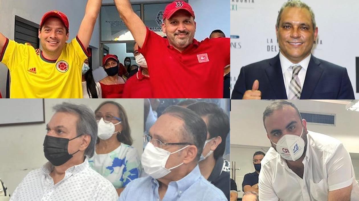 Diferentes congresistas durante las inscripciones.