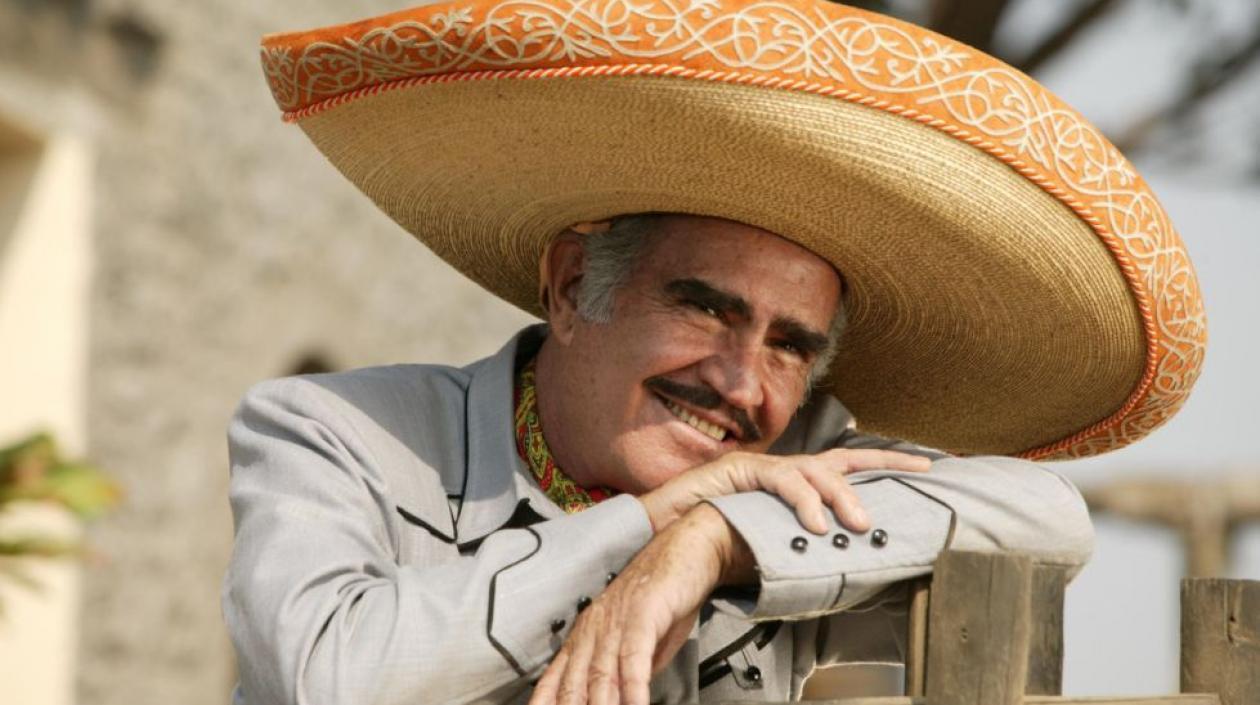 El cantante de música ranchera Vicente Fernández.