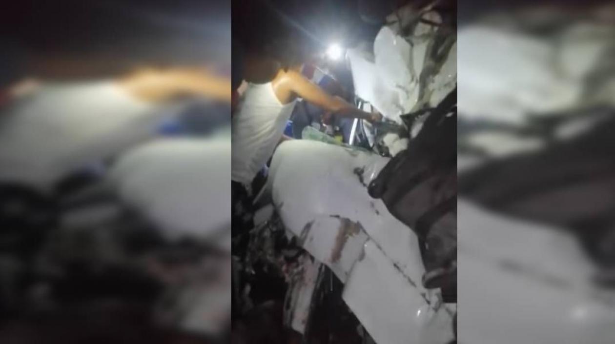 Imágenes del accidente.