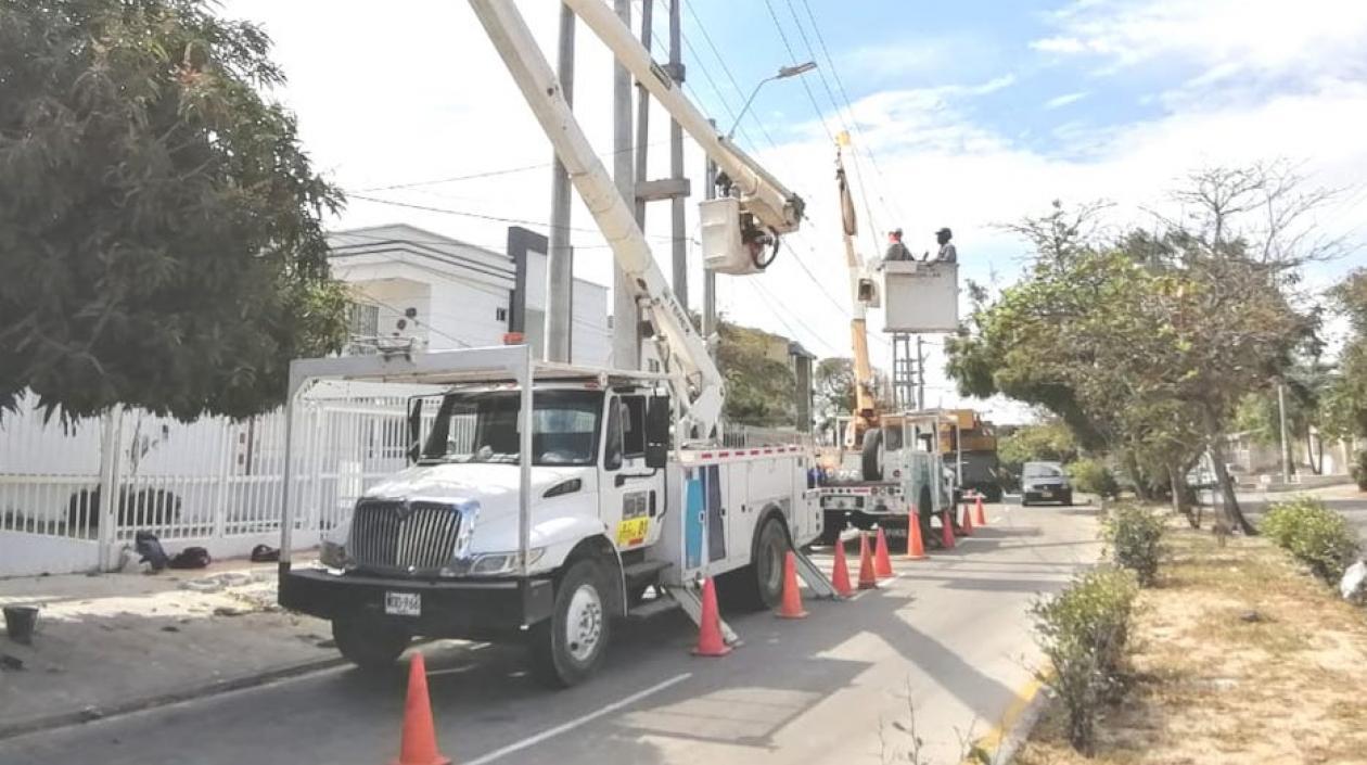Los trabajos hacen parte de la modernización eléctrica.