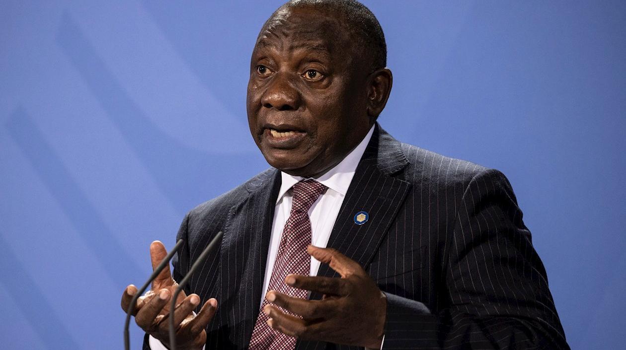 El presidente de Sudáfrica Cyril Ramaphosa, en una imagen de archivo. 