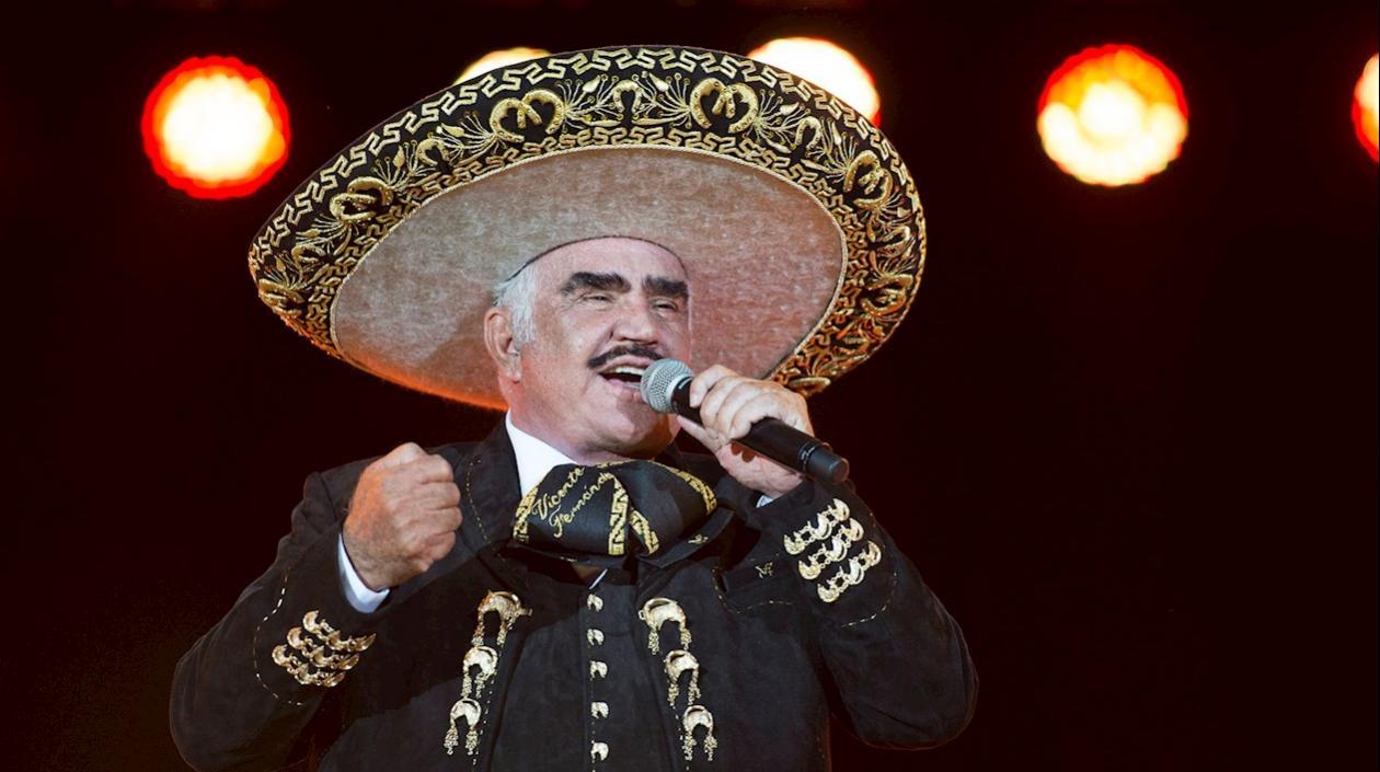 Vicente Fernández, cantante mexicano.