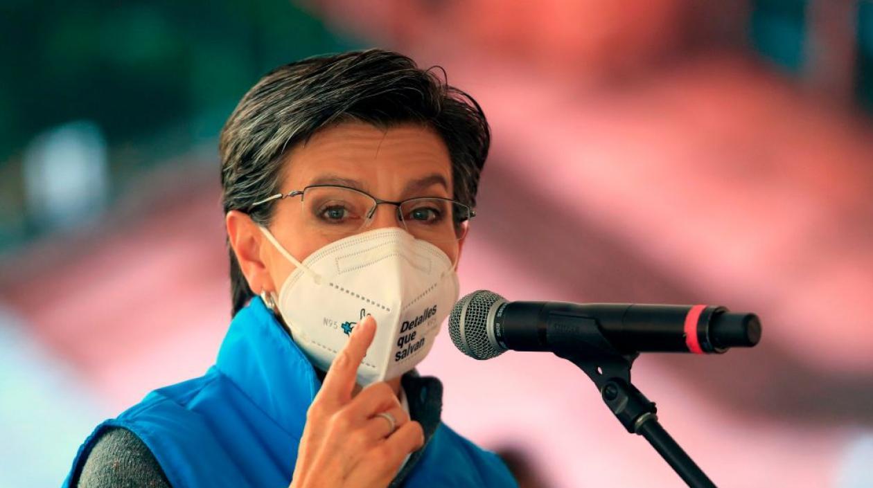 Alcaldesa Claudia López. 