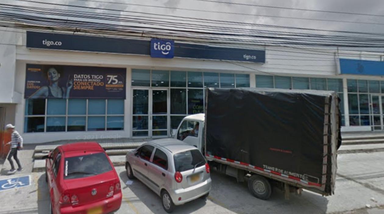 Local comercial víctima de la delincuencia. 