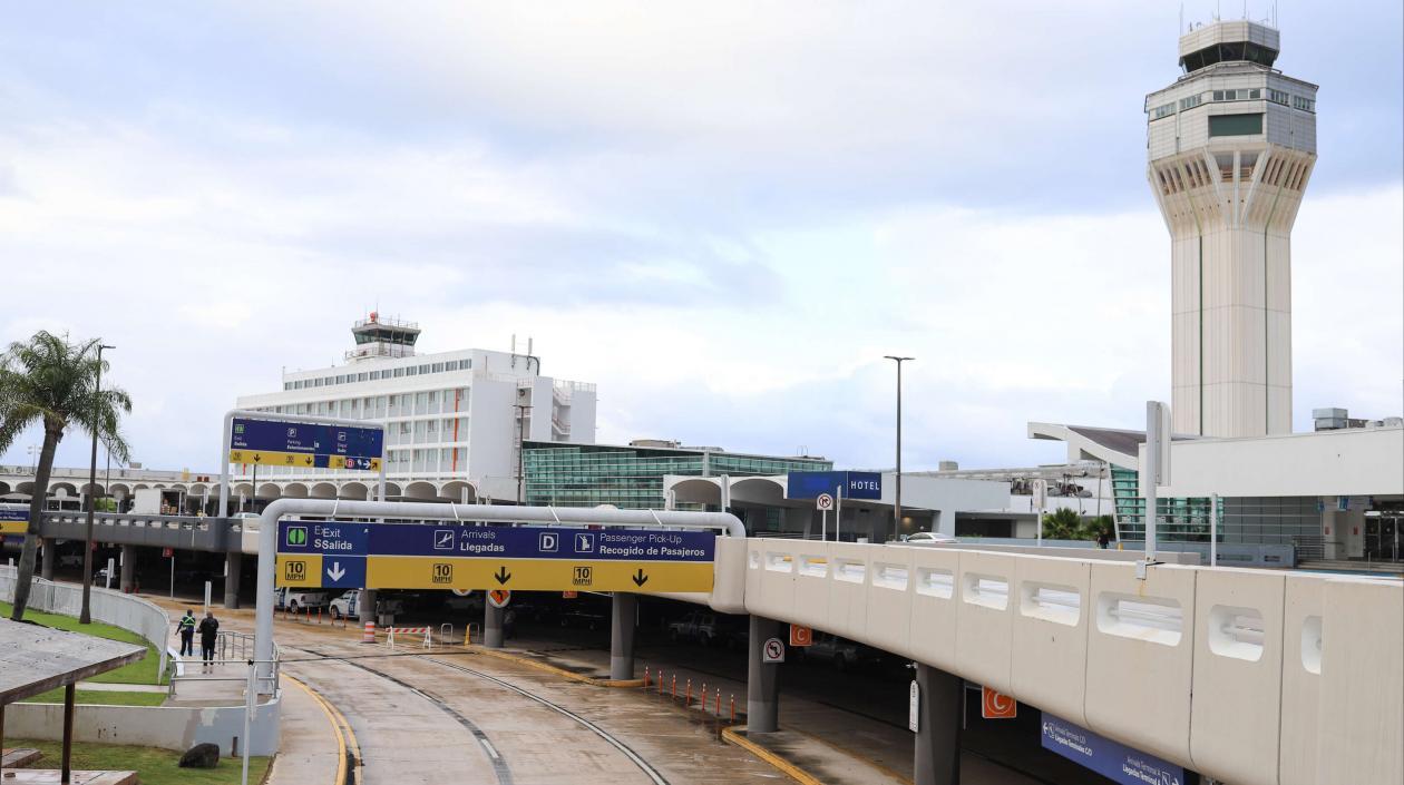 Aeropuerto internacional Luis Muñoz Marín en San Juan.