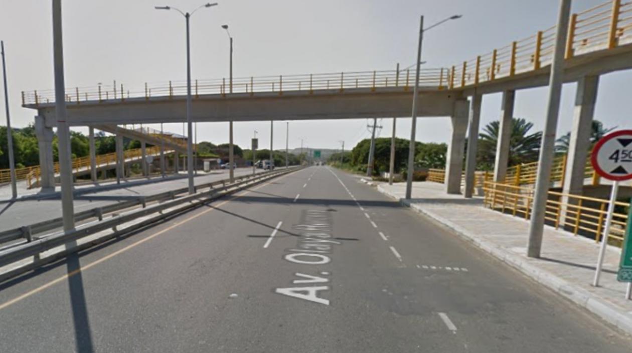 Vía al Mar, entre Barranquilla y Puerto Colombia. 