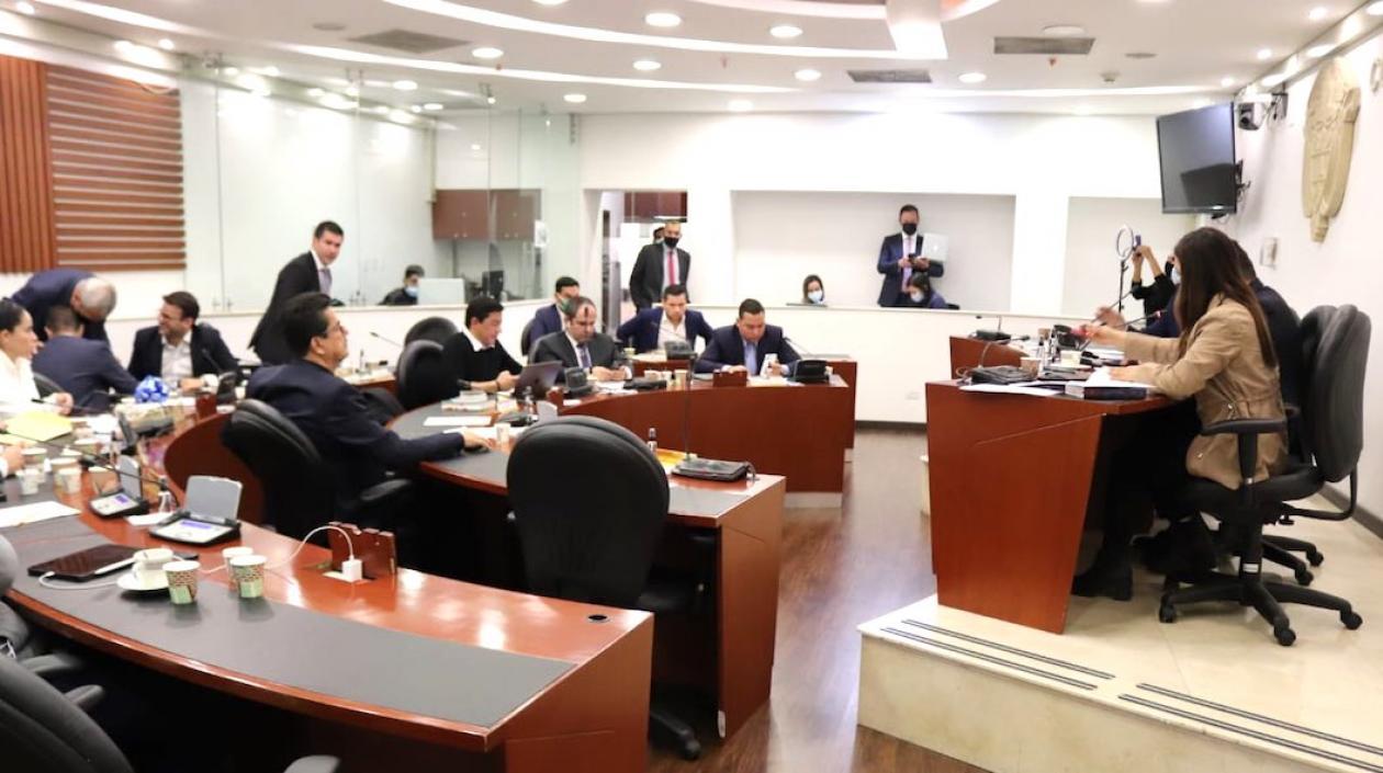 Sesión de la Comisión de Acusaciones.