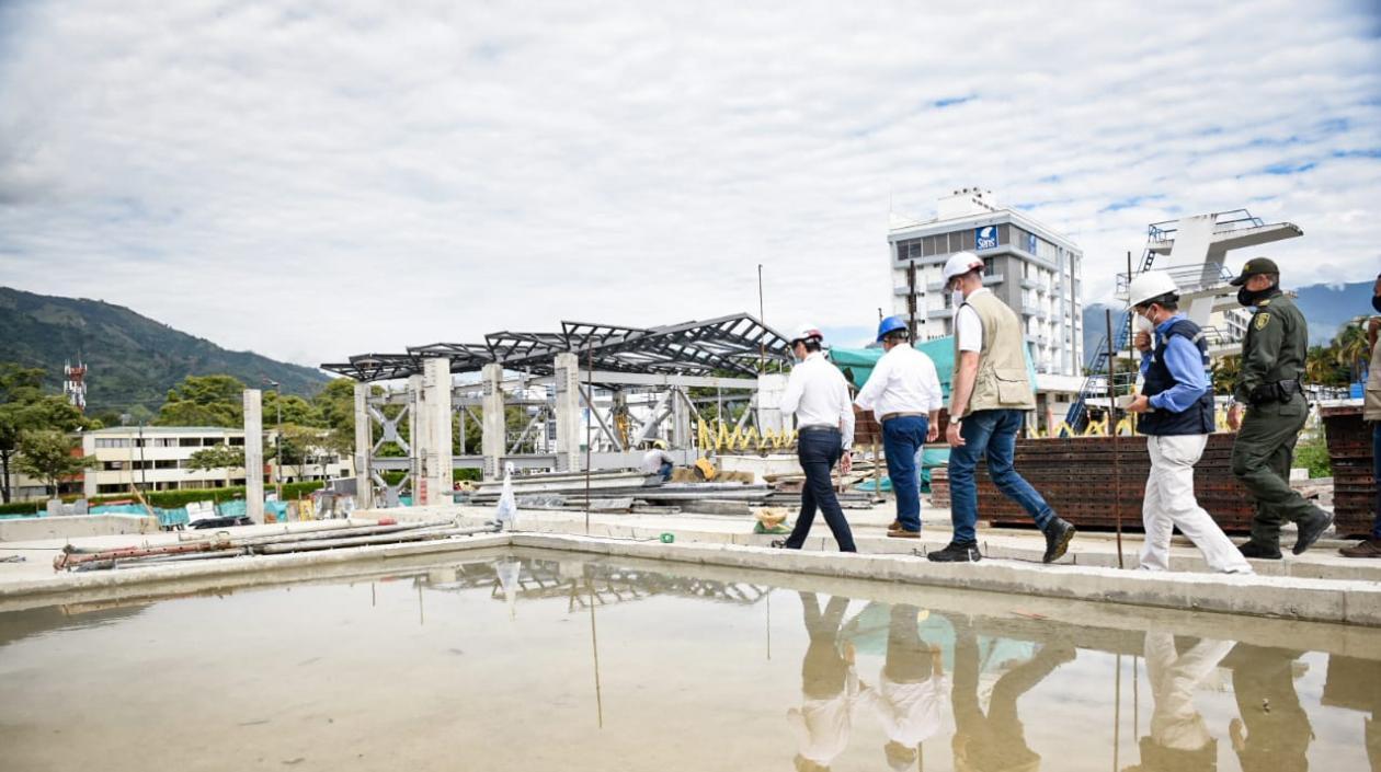 Imagen de las obras de los escenarios.