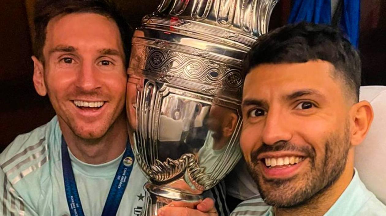 Lionel Messi y Sergio Agüero.