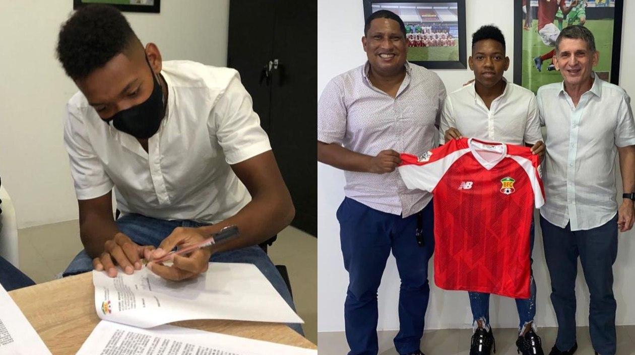 Jesús Díaz al lado de Francisco Sánchez y Ernesto Herrera Diazgranados. 