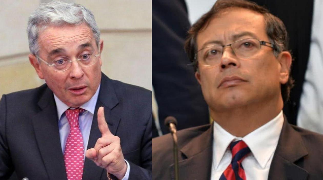 Álvaro Uribe y Gustavo Petro.