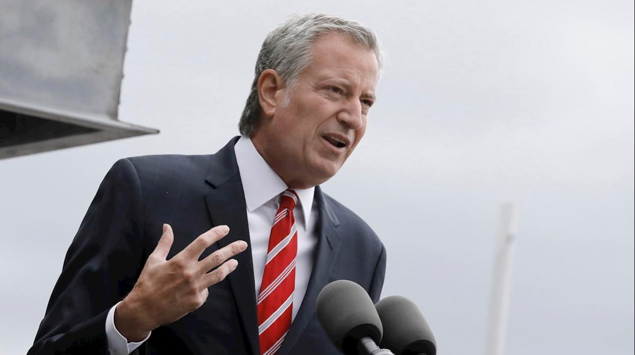 El alcalde de Nueva York, Bill de Blasio.